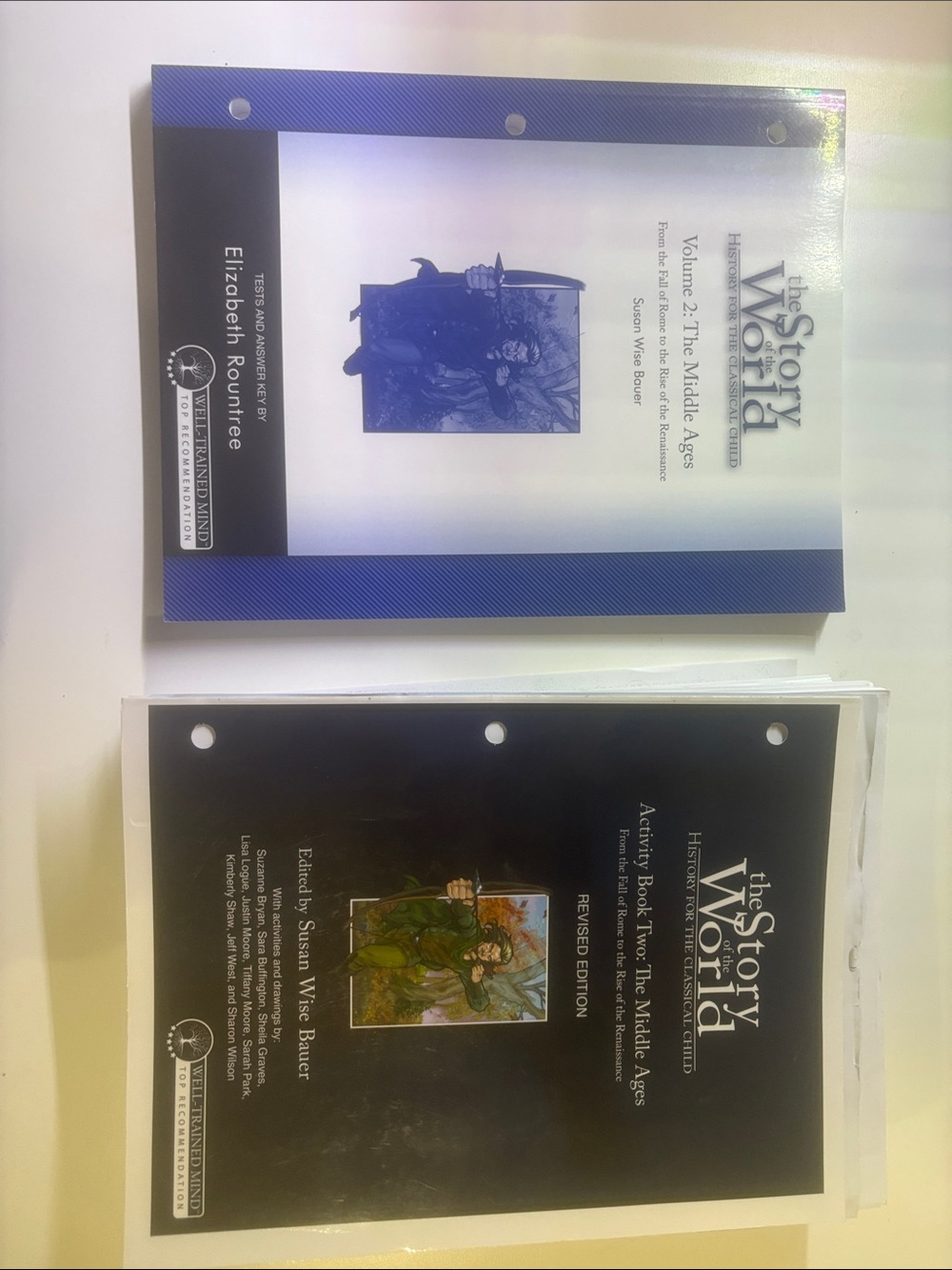 The Story of the World Vol. 2 & Activity Book Set — Blue and Black Covers